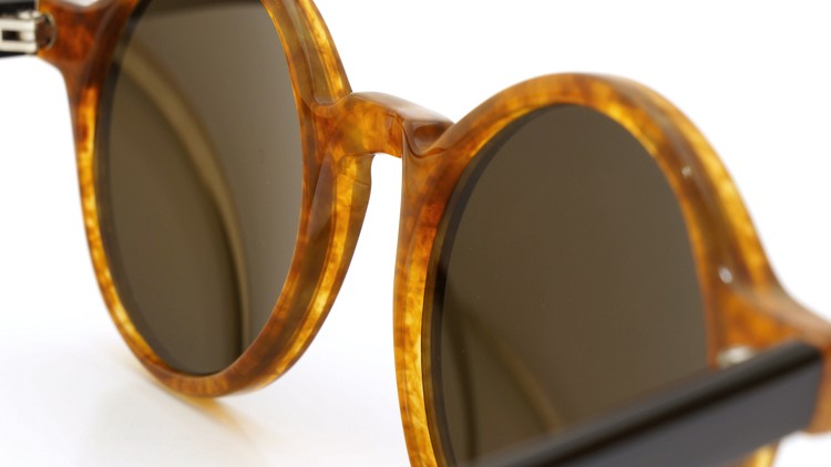 FRANCE Vintage サングラス ROCHAIX NEYRON ROUND FRAME RN-375 AMBER-BLACK 48-20 8