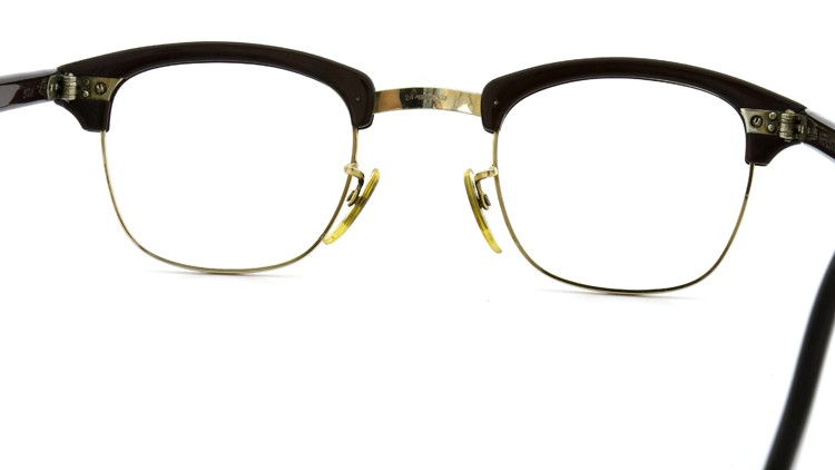 American Optical Vintage 1960s ウイング鋲 1/10-12KGF Brown/Gold 44-24 7