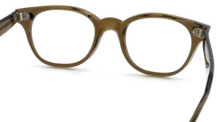 American Optical Vintage メガネ 変形アロー鋲 Clear Brown 46-21 7