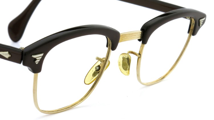 American Optical Vintage 1960s ウイング鋲 1/10-12KGF Brown/Gold 44-24 6