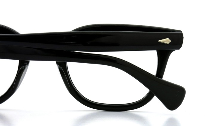 American Optical Vintage メガネ タ?イヤ鋲 BLACK 44-22 ヘ?ーハ?ースリーフ?付き 13