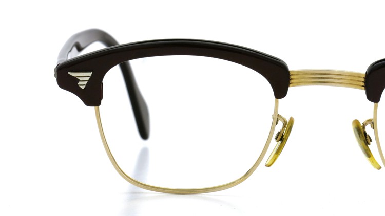 American Optical Vintage 1960s ウイング鋲 1/10-12KGF Brown/Gold 44-24 14