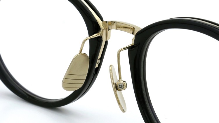 THOM BROWNE. (トムブラウン)メガネ TB-011A 49size BLACK/SHINY 12K GOLD BRIDGE&TEMPLES イメージ7