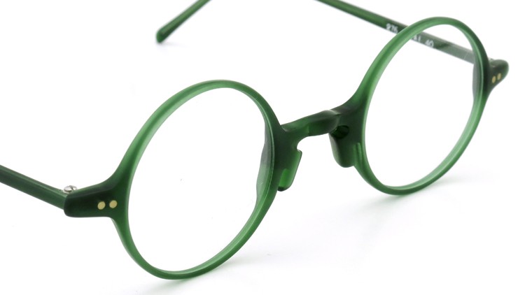 FRANCE Vintage フランス ヴィンテージ メガネ m.rochaix MIDDLE-ROUND MATTE-GREEN 276 HAVAI 40 6