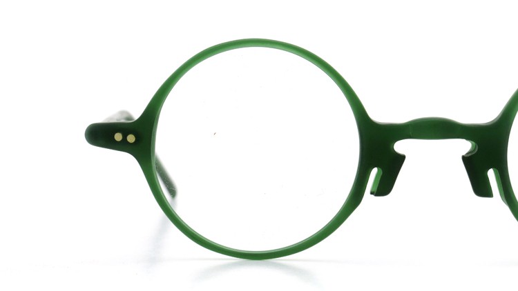 FRANCE Vintage フランス ヴィンテージ メガネ m.rochaix MIDDLE-ROUND MATTE-GREEN 276 HAVAI 40 14