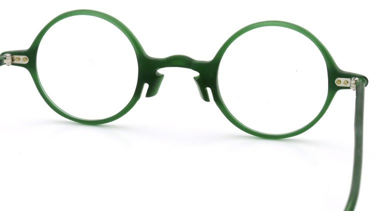 FRANCE Vintage フランス ヴィンテージ メガネ m.rochaix MIDDLE-ROUND MATTE-GREEN 276 HAVAI 40 7