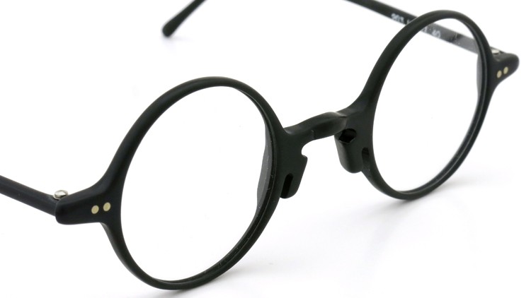 FRANCE Vintage フランス ヴィンテージ メガネ m.rochaix MIDDLE-ROUND MATTE-BLACK 203 HAVAI 40 6