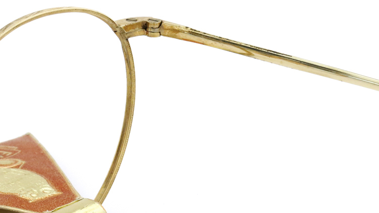 FRANCE Vintage フランスヴィンテージ メガネ EULE-OPTIK ホ?ストン GOLD 10