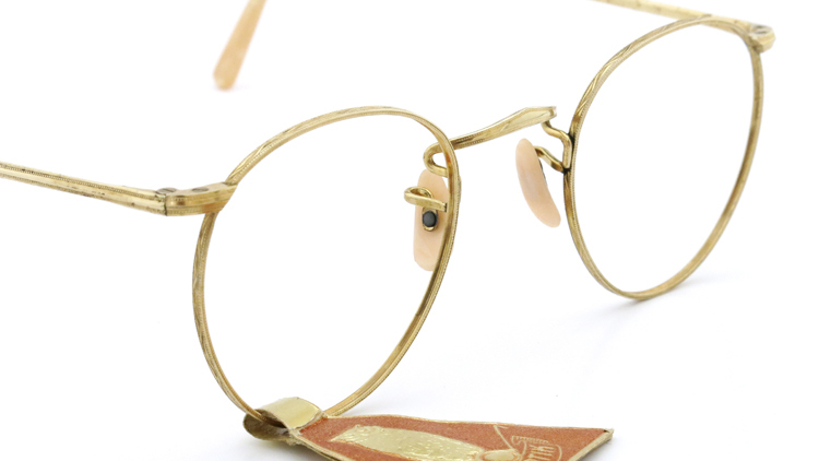 FRANCE Vintage フランスヴィンテージ メガネ EULE-OPTIK ホ?ストン GOLD 6