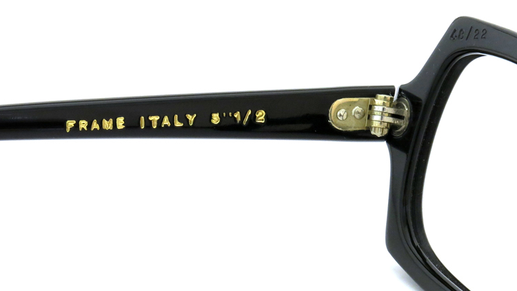 ITALY Vintage イタリアヴィンテージ メガネ SQUARE FRAME TREND ZINA 48-22 BLACK 9