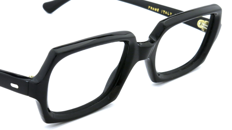 ITALY Vintage イタリアヴィンテージ メガネ SQUARE FRAME TREND ZINA 48-22 BLACK 6