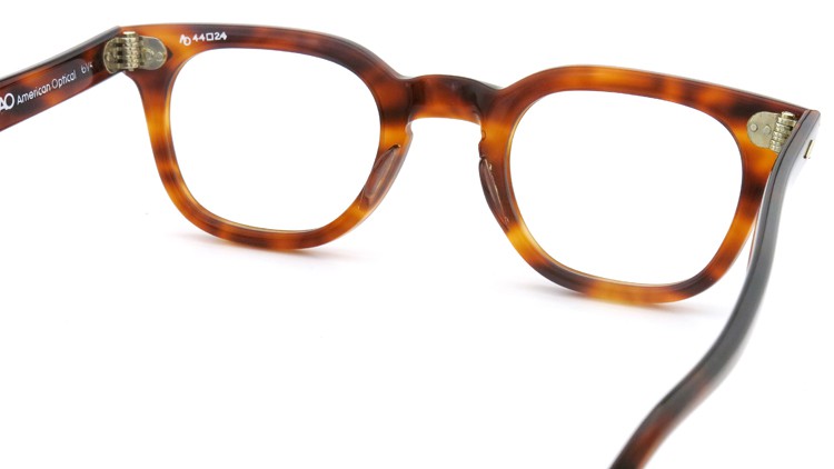 American Optical アメリカンオプチカル (AO)Vintage ヴィンテージ メガネ STADIUM ダイヤ鋲 4568 RF23 TORTOISE 44-24 7