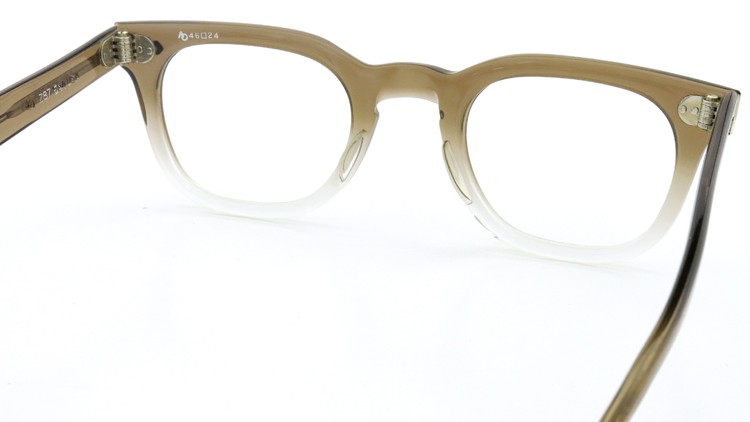 American Optical アメリカンオプチカル (AO)Vintage ヴィンテージ メガネ ダイヤ鋲 Brown Fade 46-24 7