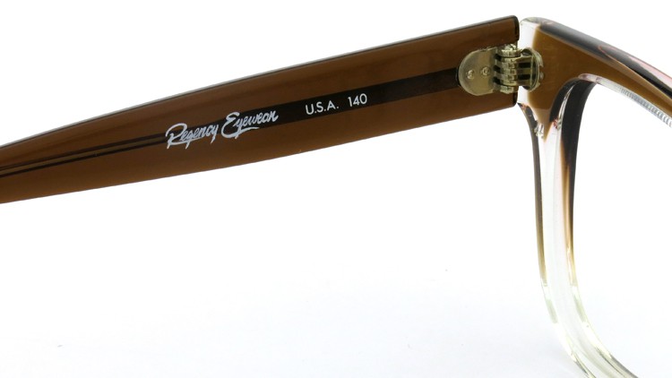 Regency Eyewear レジェンシーアイウェア メガネ BRYAN ブライアン BR-459 44-24 BROWN-SMOKE American made 9