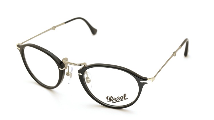 Persol (ペルソール) 折りたたみメガネ Reflex Edition 3075-V-M 95(ブラック) 49size 16