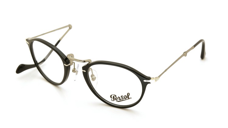 Persol (ペルソール) 折りたたみメガネ Reflex Edition 3075-V-M 95(ブラック) 49size 17