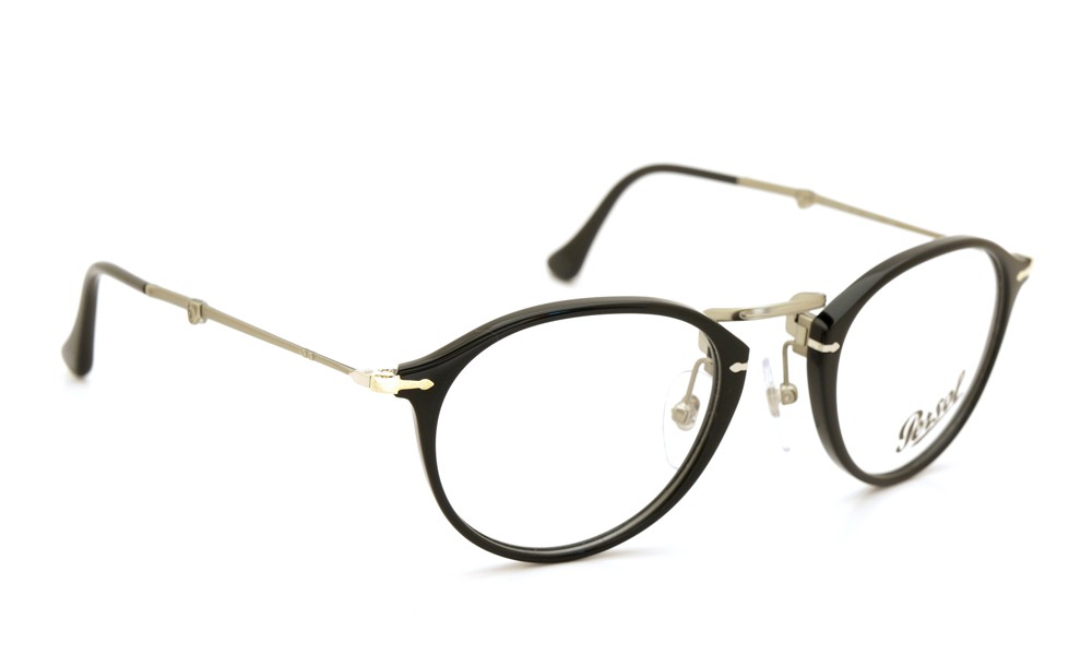 Persol ペルソール 折りたたみメガネ通販 Reflex Edition 3075 V M 95 ブラック 49size