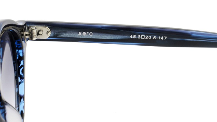 OAMC（オーバーオールマスタークロス）サングラス aero エアロ 48size BLUE SASA/BLUE 1/2 10