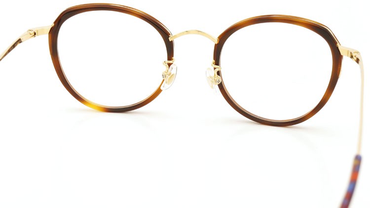 megane and me (メガネアンドミー) メガネ ME006 FELIX DB1 demi/gold/vintage-violet-marble 7