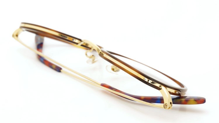 megane and me (メガネアンドミー) メガネ ME006 FELIX DB1 demi/gold/vintage-violet-marble 13