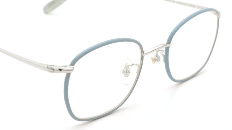 megane and me (メガネアンドミー) メガネ ME-008 HARRIS VM Light Sky/Silver/Vintage-Sky-Marble 6