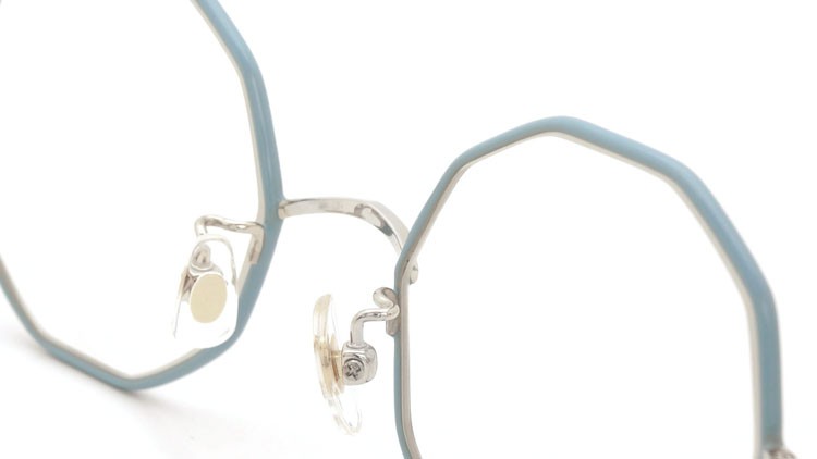 megane and me (メガネアンドミー) メガネ ME-007 GEO VM Light Sky/Silver/Vintage-Sky-Marble 8