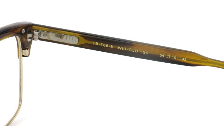 THOM BROWNE メガネ 生産終了通販 TB-709-B WLT 12kGLD 54size (取扱店：大宮) 正規取扱