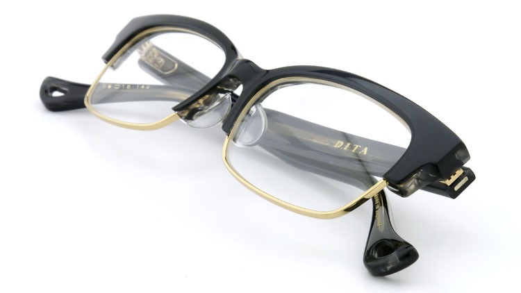 DITA  (ディータ) メガネ RIRE リール DRX-3024-A-BLK-GLD 50size 12