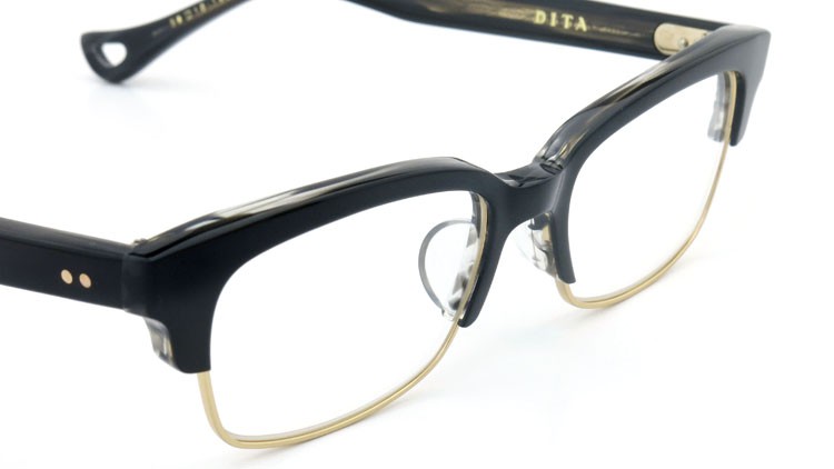 DITA  (ディータ) メガネ RIRE リール DRX-3024-A-BLK-GLD 50size 6