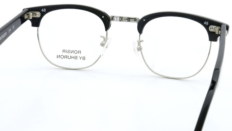 SHURON (シュロン) メガネ RONSIR ロンサー ZYL Black/Silver 48-22 7