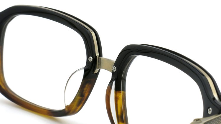 DITA (ディータ) メガネ LEXINGTON レキシントン DRX-2033-E Black-Tortoise-Fade Brushed-12K-Gold 52size 7