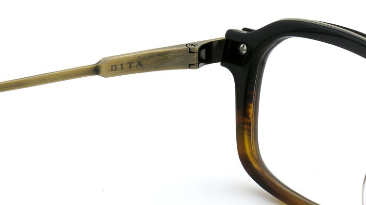 DITA (ディータ) メガネ LEXINGTON レキシントン DRX-2033-E Black-Tortoise-Fade Brushed-12K-Gold 52size 8