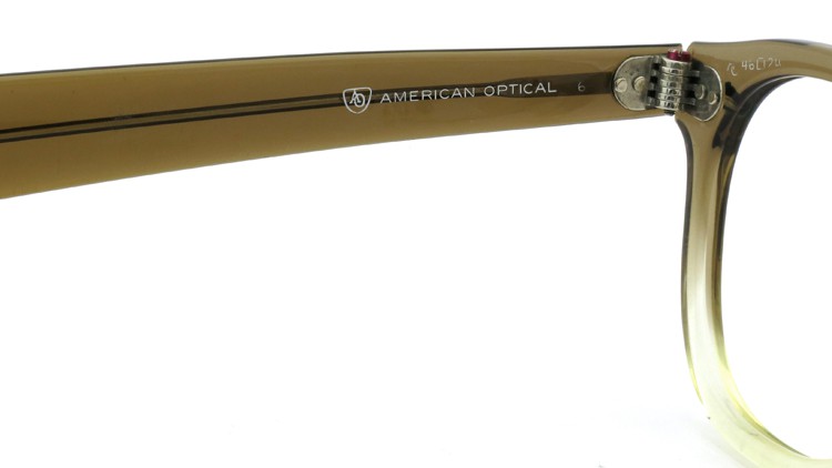 American Optical アメリカンオプティカル (AO)Vintage ヴィンテージ タ?イヤ鋲 ボストン Grey-Fade / Grey 46-20 9