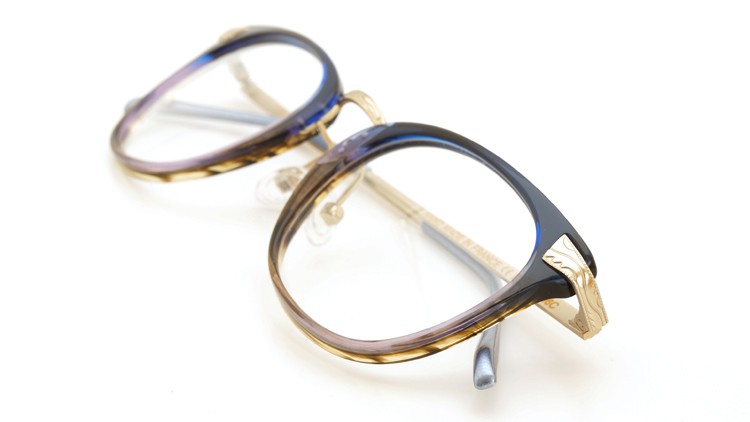 SELIMA OPTIQUE (セリマ オプティーク) 2014年秋冬 最新作メガネ DAVID デビッド 06C Blue-Purple Fade&Brown-Sasa/MG 12