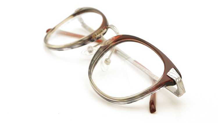 SELIMA OPTIQUE (セリマ オプティーク) 2014年秋冬 最新作メガネ DAVID デビッド 08C Red-Fade&Grey-Sasa/MS 12