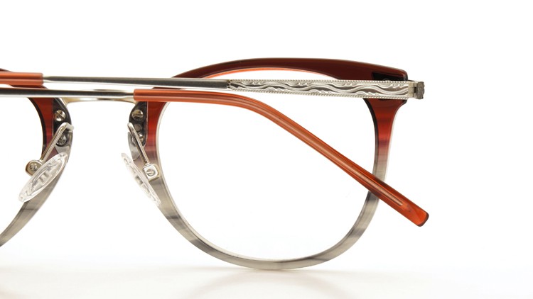 SELIMA OPTIQUE (セリマ オプティーク) 2014年秋冬 最新作メガネ DAVID デビッド 08C Red-Fade&Grey-Sasa/MS 14