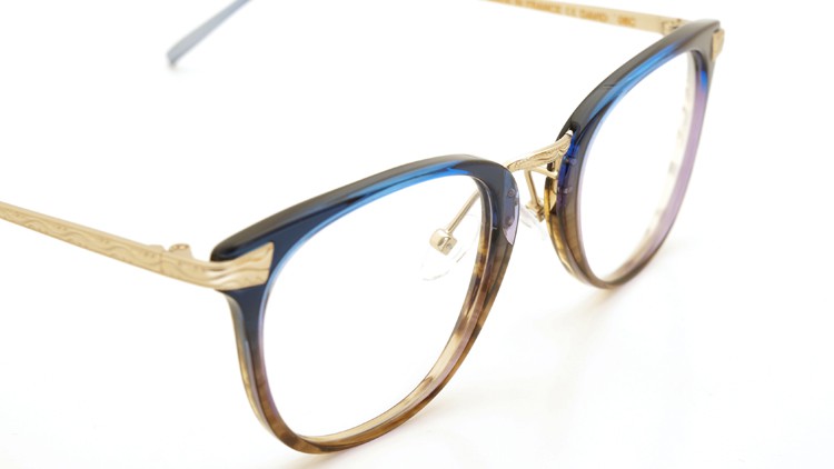 SELIMA OPTIQUE (セリマ オプティーク) 2014年秋冬 最新作メガネ DAVID デビッド 06C Blue-Purple Fade&Brown-Sasa/MG 6