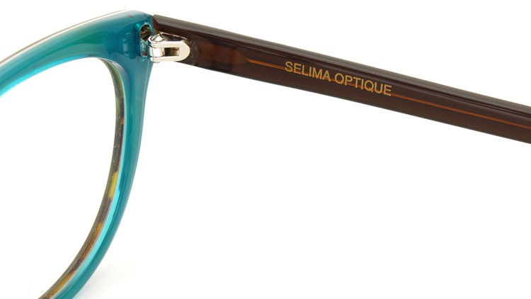 SELIMA OPTIQUE (セリマ オプティーク) 2014年秋冬 最新作メガネ CLAIRE クレール 794 kamo-White-TurquoiseBlue 10