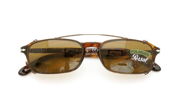 Persol (ペルソール) メガネ+クリップオンセット 3035 24(べっ甲柄) 53size 詳細画像 6