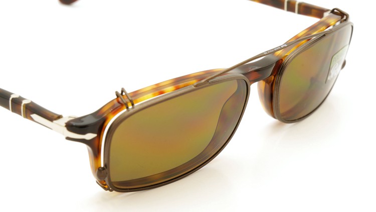 Persol (ペルソール) メガネ+クリップオンセット 3035 24(べっ甲柄) 53size 詳細画像 9