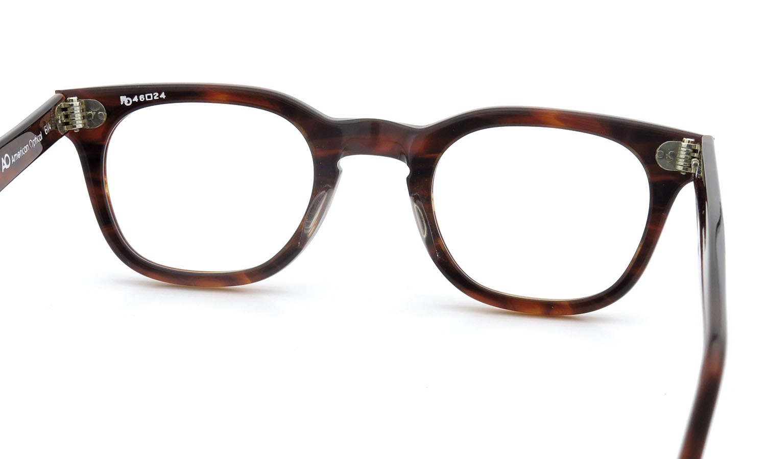 American Optical アメリカンオプチカル (AO)Vintage ヴィンテージ メガネ STADIUM USA ダイヤ鋲 4568 RF23 TORTOISE 46-24 7