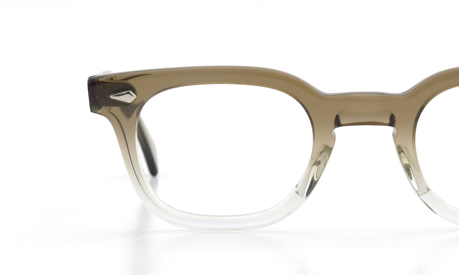 American Optical アメリカンオプティカル (AO)Vi14ntage ヴィンテージメガネ RF23 ダイヤ鋲 BROWN-FADE-FRONT 44-24 