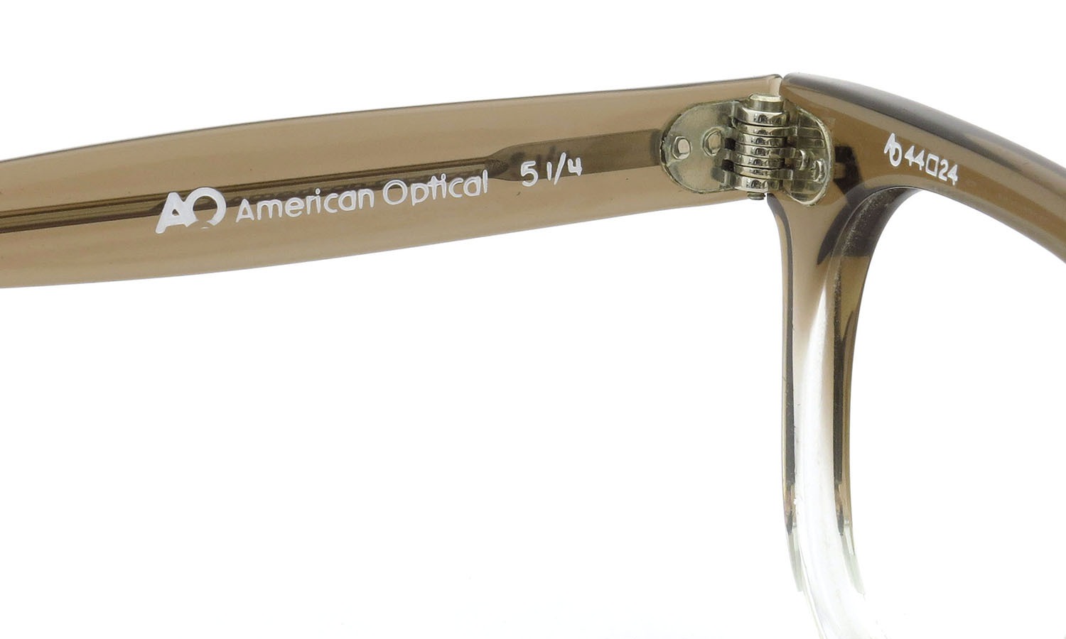 American Optical アメリカンオプティカル (AO)Vintage ヴィンテージメガネ RF23 ダイヤ鋲 BROWN-FADE-FRONT 44-24 9