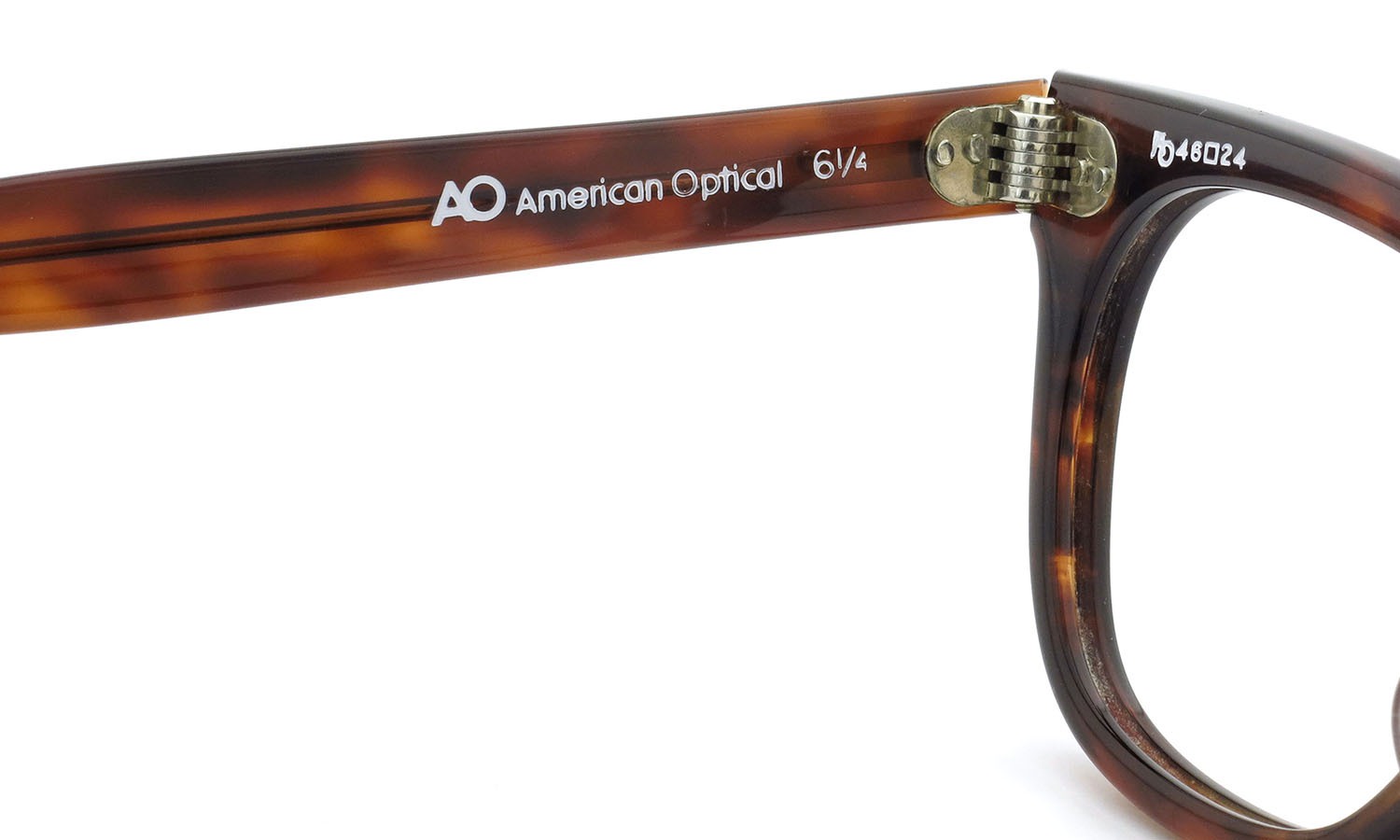American Optical アメリカンオプチカル (AO)Vintage ヴィンテージ メガネ STADIUM USA ダイヤ鋲 4568 RF23 TORTOISE 46-24 9