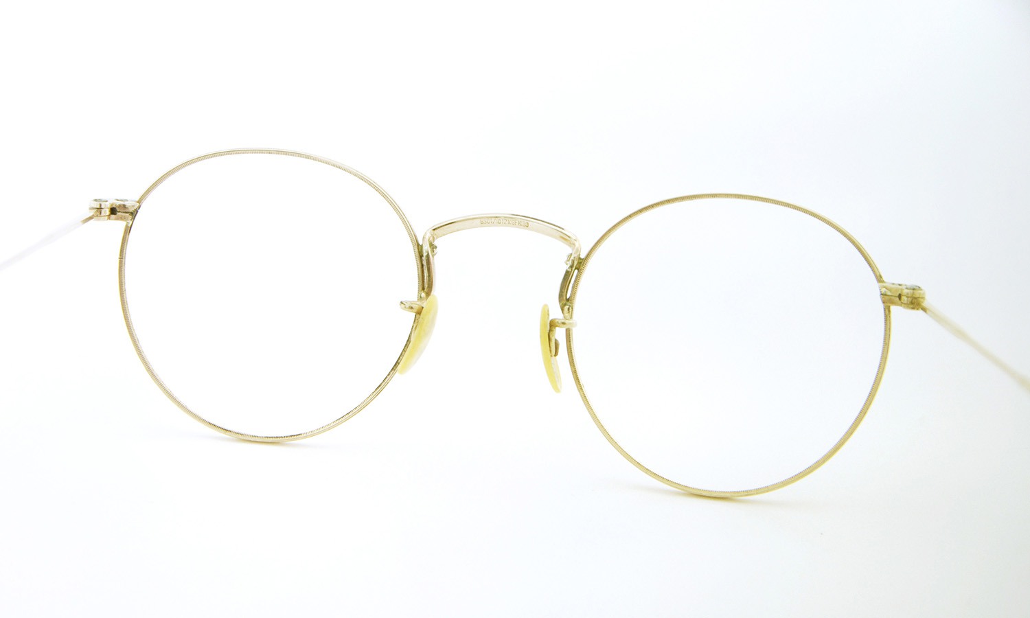 American vintage アメリカン ヴィンテージ メガネ 1930年代 P3 BS01／10 12KGF HIBO MARSHWOOD col.Golds 7