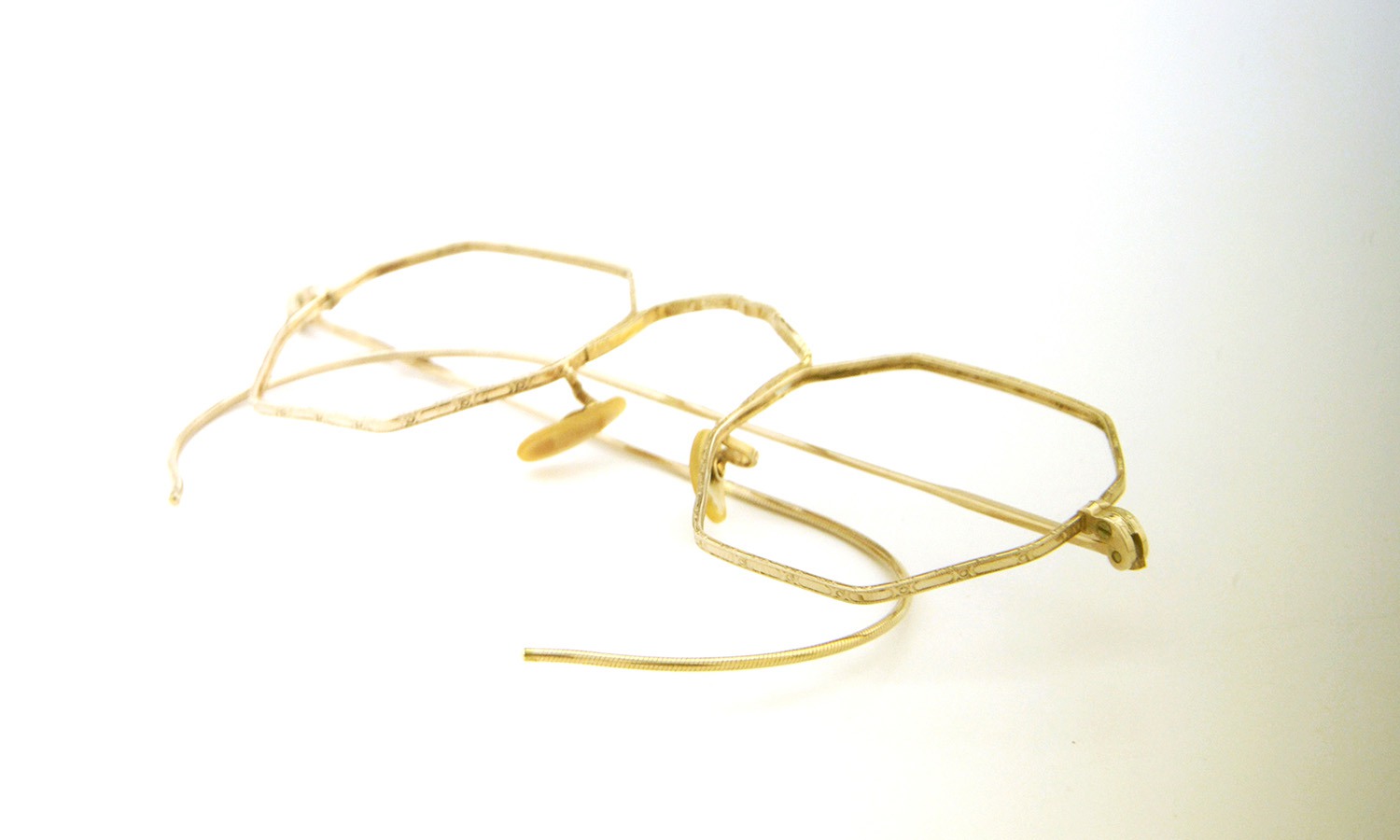 American Optical アメリカン オプティカル vintage ヴィンテージ メガネ 1930年代 CORTLAND OCTAGON col.Gold 9