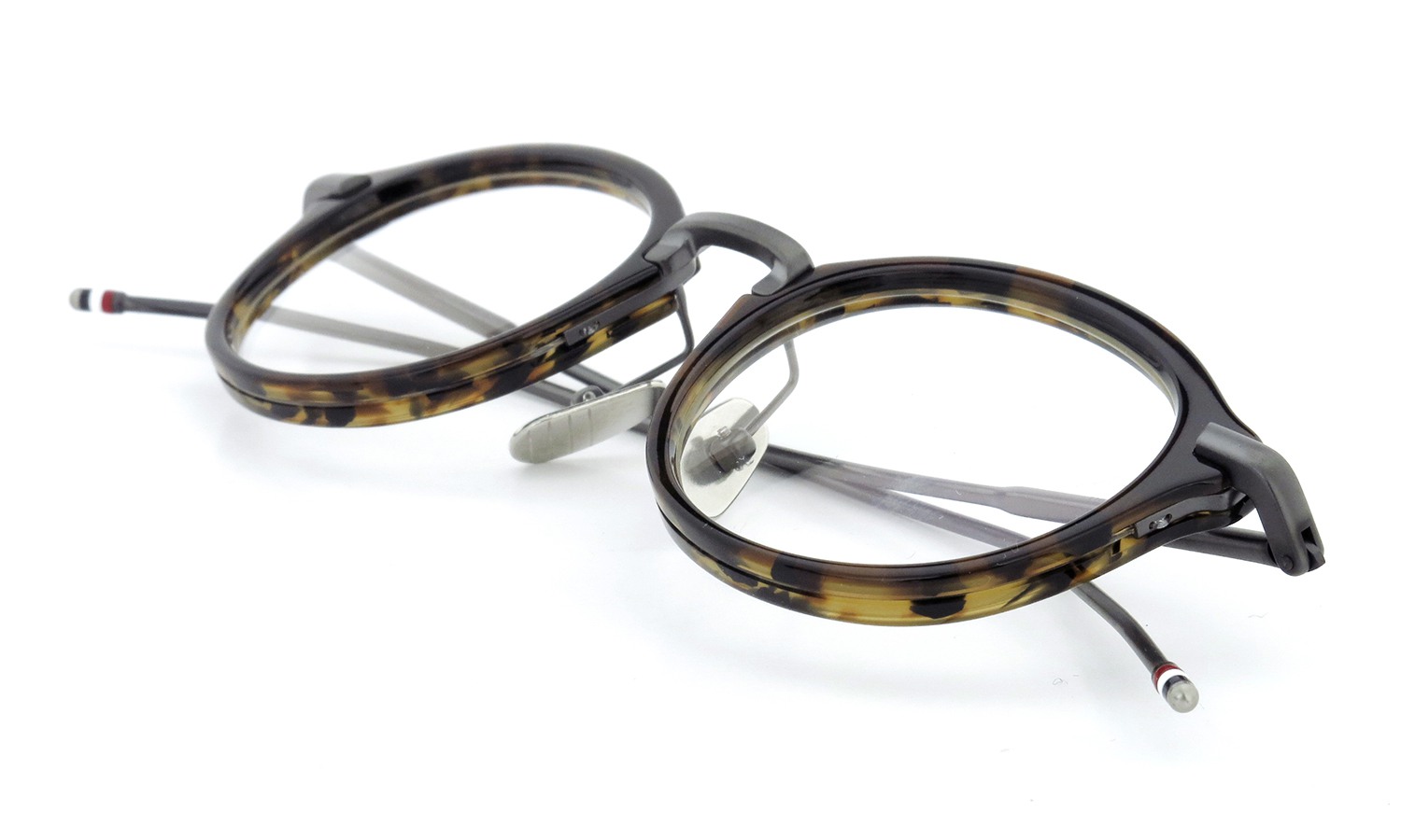 THOM BROWNE. (トムブラウン)メガネ TB-011D 46size TOKYO TORTOISE W - BROWN CRYSTALINE 12