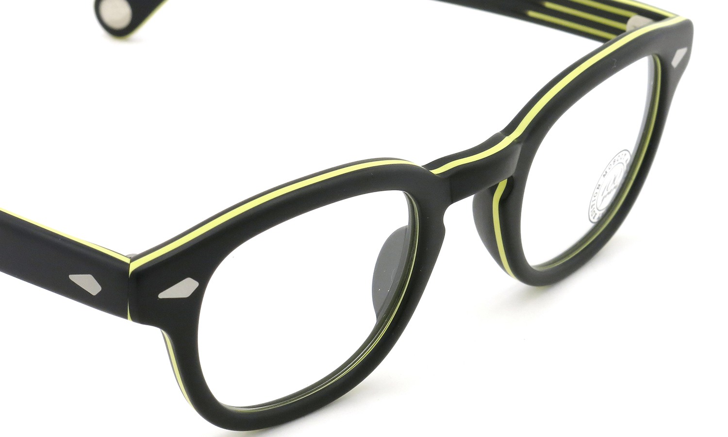 MOSCOT ORIGINALS 100YEARS モスコット 100周年記念 限定モデル コラボレーションメガネ LEMTOSH-smart レムトッシュスマート COL.M-BLACK/YELLOW 44size 6