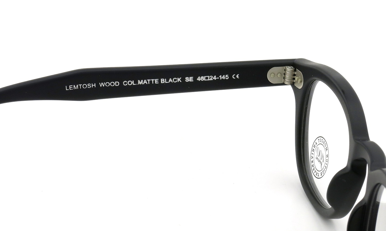 MOSCOT ORIGINALS 100YEARS モスコット 100周年記念 限定モデル メガネ LEMTOSH-WOOD レムトッシュウッド COL.MATTE BLACK 46size 9