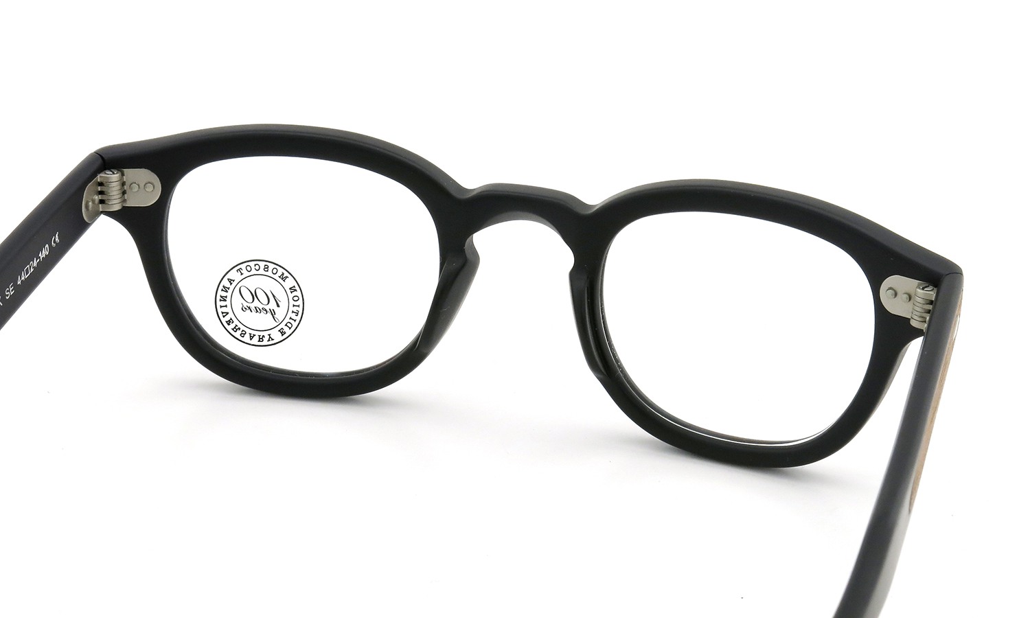 MOSCOT ORIGINALS 100YEARS モスコット 100周年記念 限定モデル メガネ LEMTOSH-WOOD レムトッシュウッド COL.MATTE BLACK 44size 7